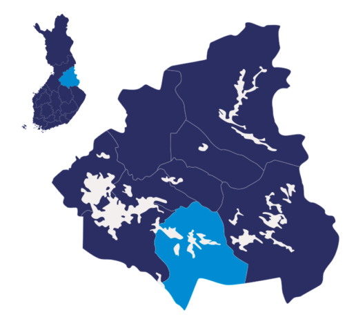 Sotkamo Suomen kartalla
