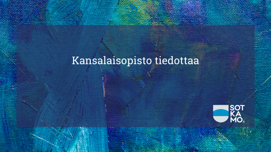 Kuvituskuva kansalaisopisto tiedottaa.