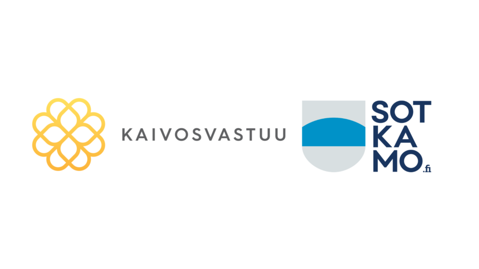Kaivosvastuun ja kunnan logo.