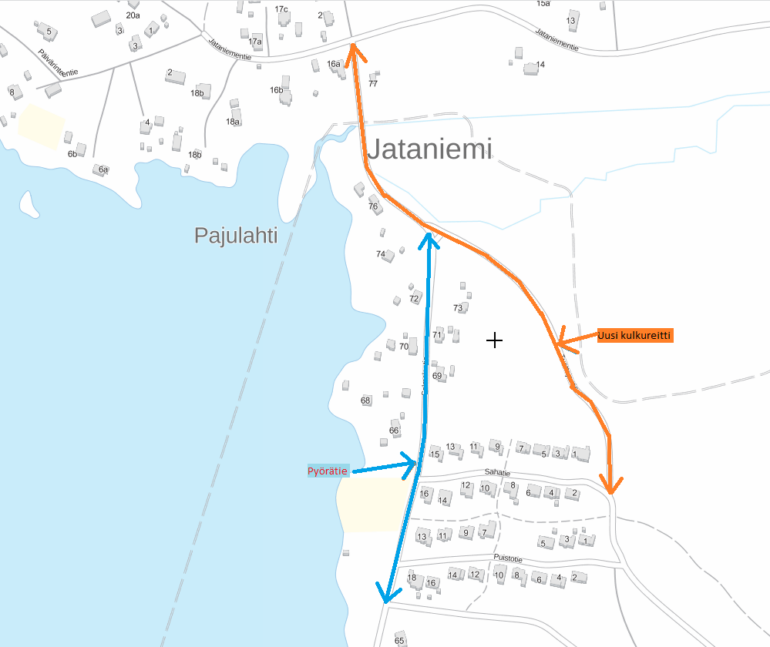 Tuottajantie jatke uusi reitti