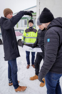 Tenetin rakennusalueen luovutus urakoitsijalle