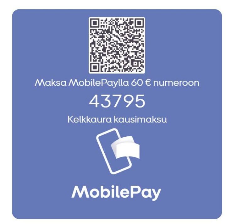 QR-koodi kelkkauran kuukausimaksuun.
