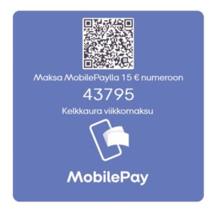 QR-koodi kelkkauran viikkomaksuun.