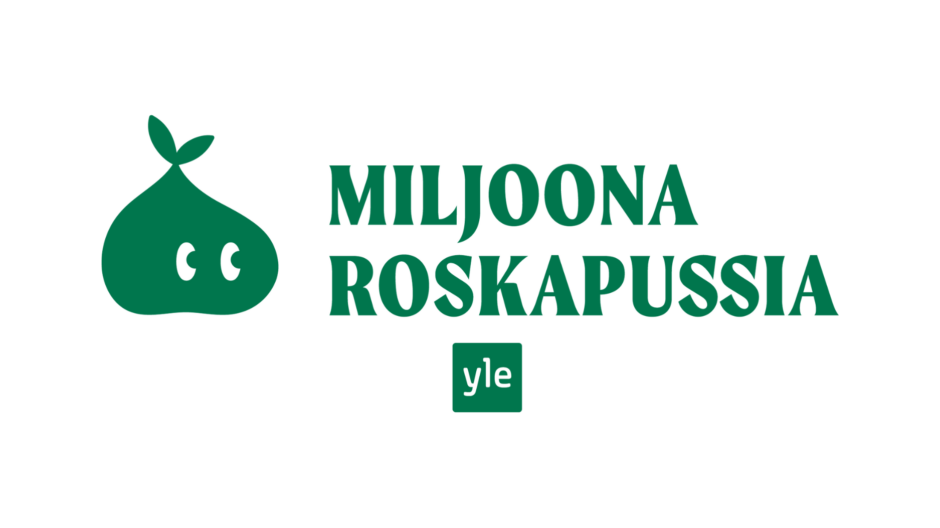 Miljoona roskapussia -kampanjalogo.