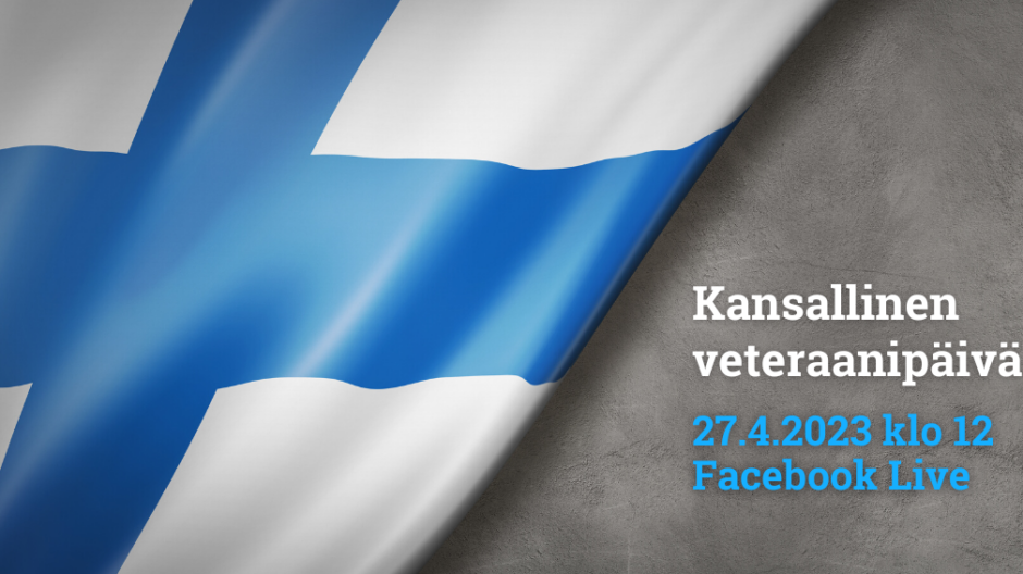 Kansallinen veteraanipäivä 27.4. pidetään Facebook Live klo 12.