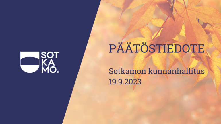 Päätöstiedote 19.9.2023