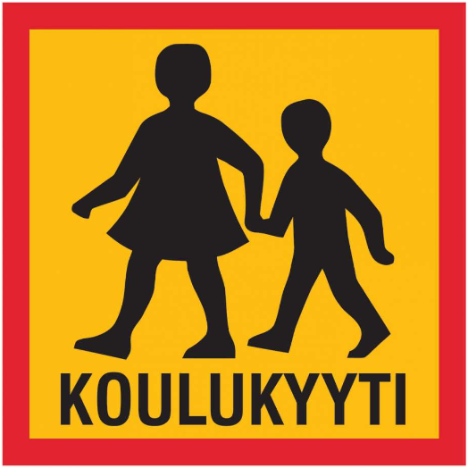 Koulukuljetus -kyltti