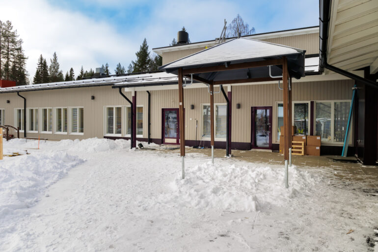 Päiväkodin julkisvu.