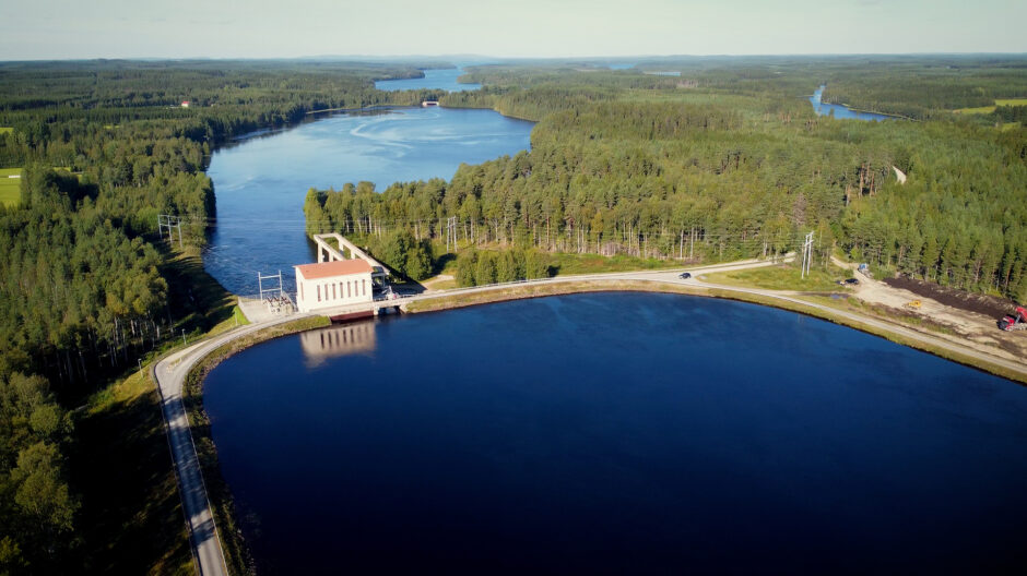 Maisemaa Ontojoelta ilmasta kuvattuna