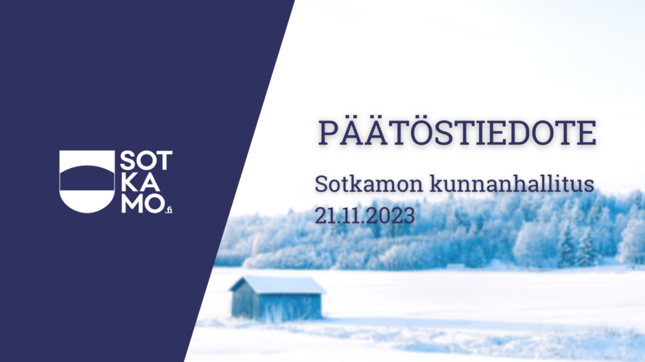 Talvinen kuvituskuva päätöstiedotteesta.