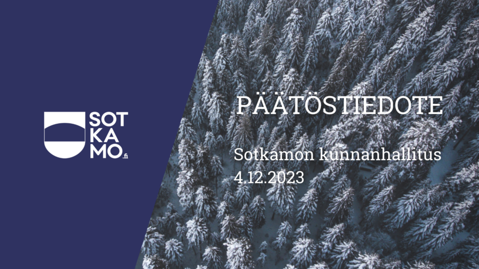 Kunnanhallituksen päätöstiedote 4.12.2023