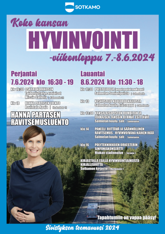 Hyvinvointiviikonlopun 7.-8.6. ohjelma