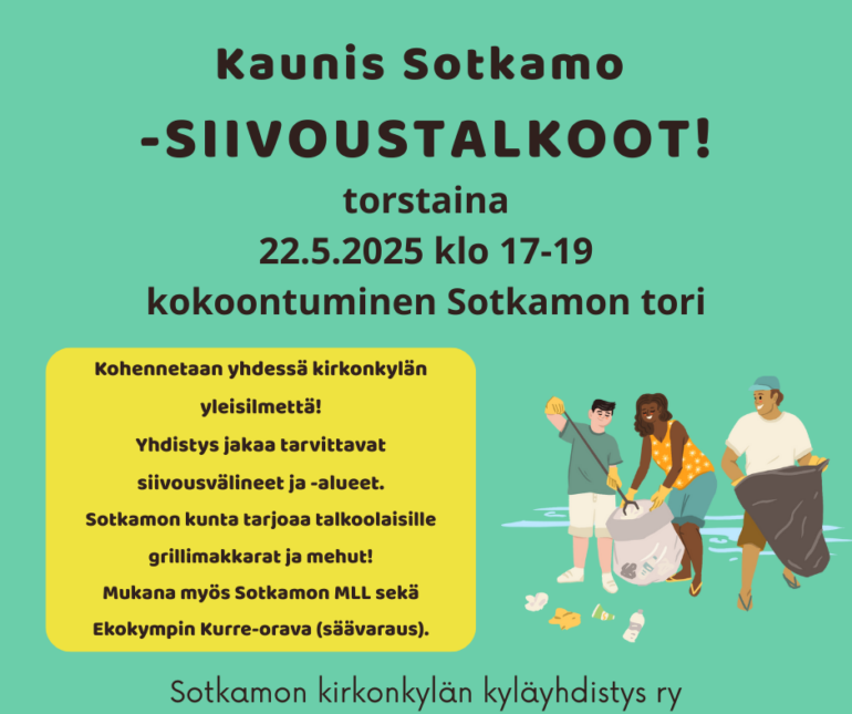 siivoustalkoot 22.5.