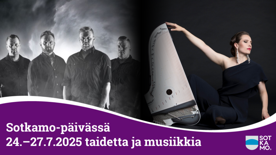 Sotkamo-päivässä 24.-27.7.2025 taidetta ja musiikkia