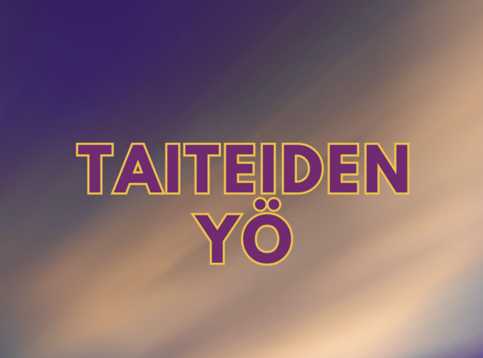 Taiteiden yö -juliste