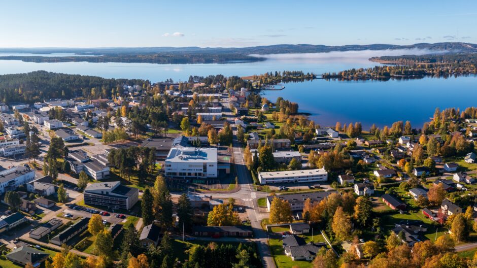 Sotkamon keskustaajama syksyllä 2025