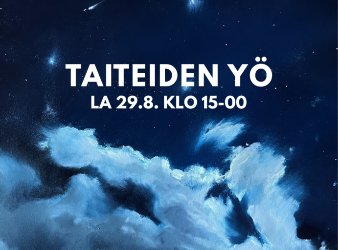 taiteiden yö 29.8. klo 15-00